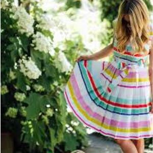 Kate Spade Pastel Striped Cape Shirt Dress